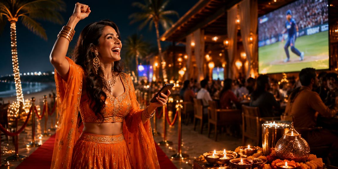 Festive betting scene at Goa during Diwali festival