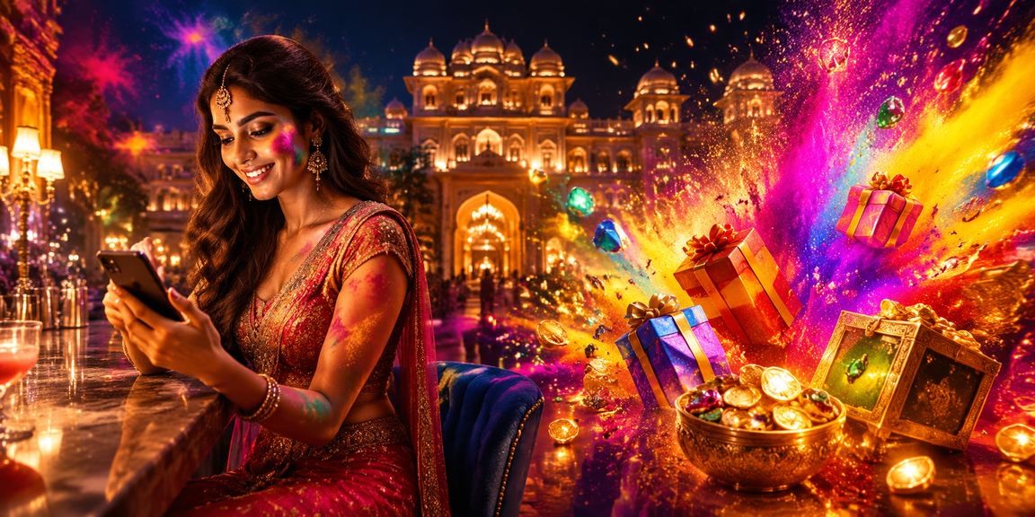 Festive cricket celebration with mobile betting in India