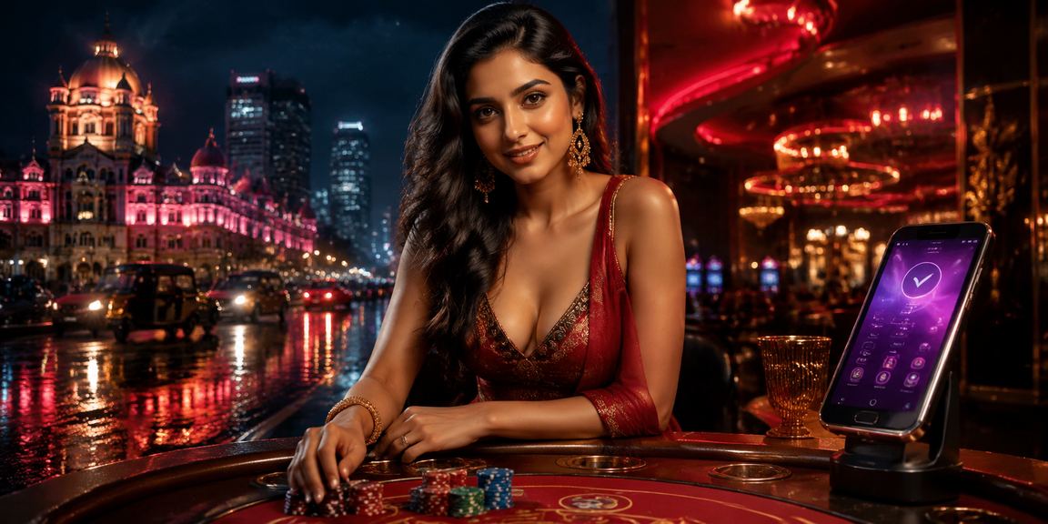 Mumbai cityscape with mobile gaming visual